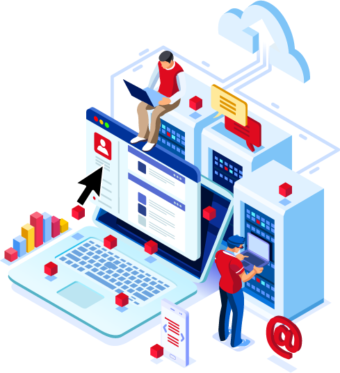 Una impresión ilustrada de cómo funciona Usenet
